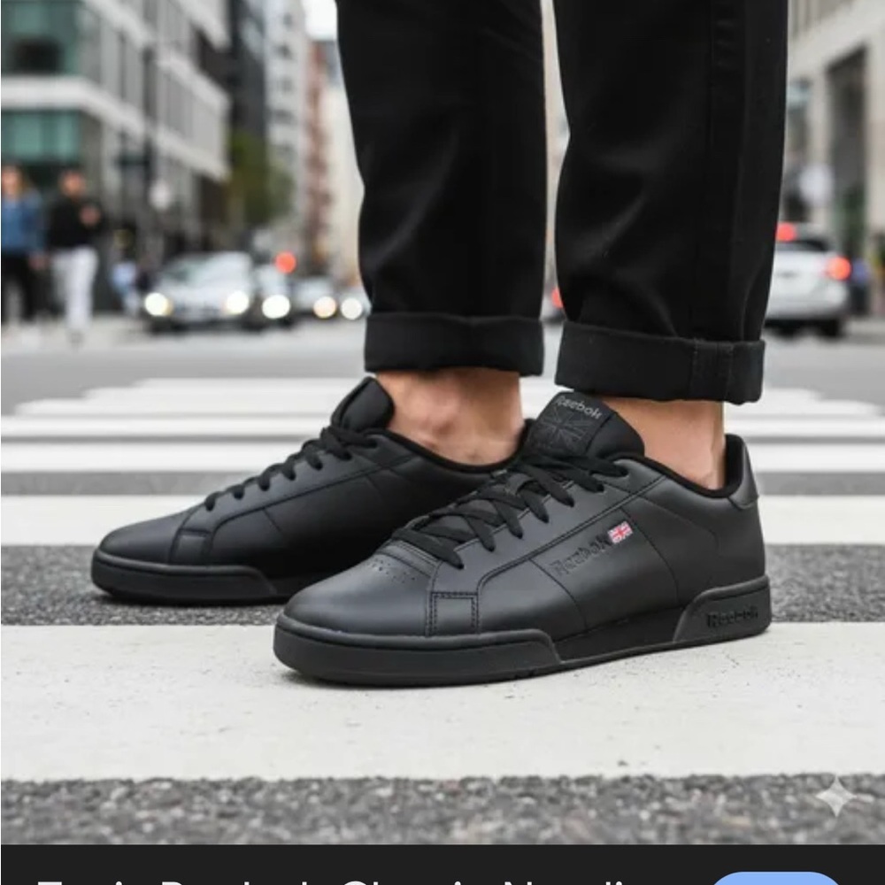 Reebok Men's Classic Black Sneakers